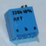 Mini Einstellregler mit Spindel liegend 220k Ohm unbenutzte Neuware