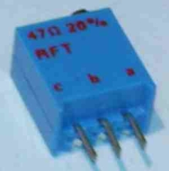 Mini Einstellregler mit Spindel stehend 47 Ohm unbenutzte Neuware