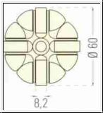 Allseitenrad ASR 60 mm Hart