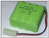 Akkupack 9,6 V 800 mAh kompakt